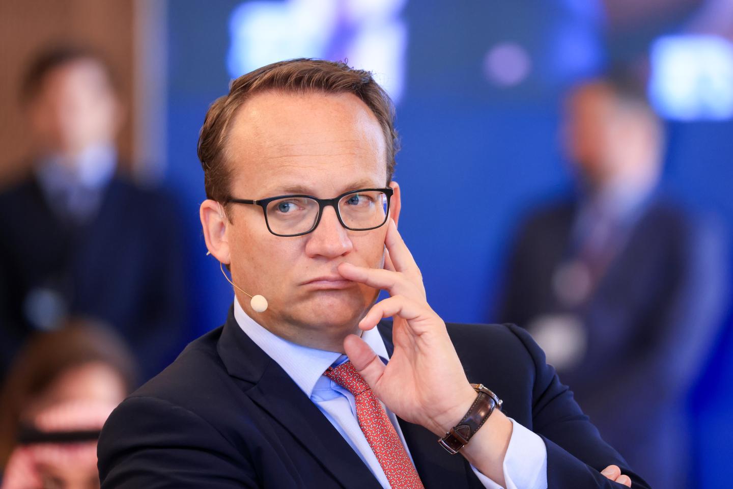 Markus Krebber, chief executive officer of RWE AG, at the Berlin Global Dialogue in Berlin, Germany