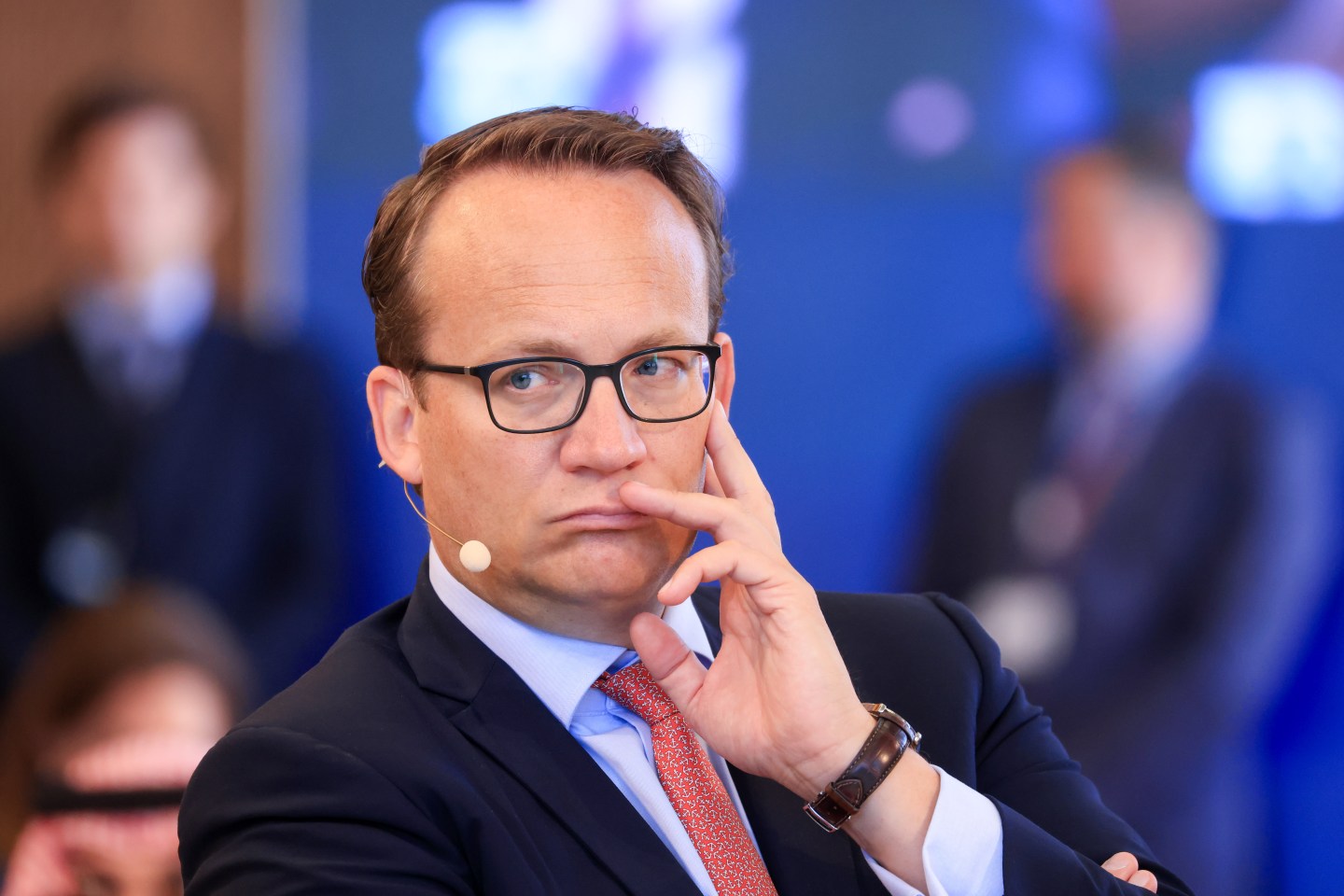 Markus Krebber, chief executive officer of RWE AG, at the Berlin Global Dialogue in Berlin, Germany