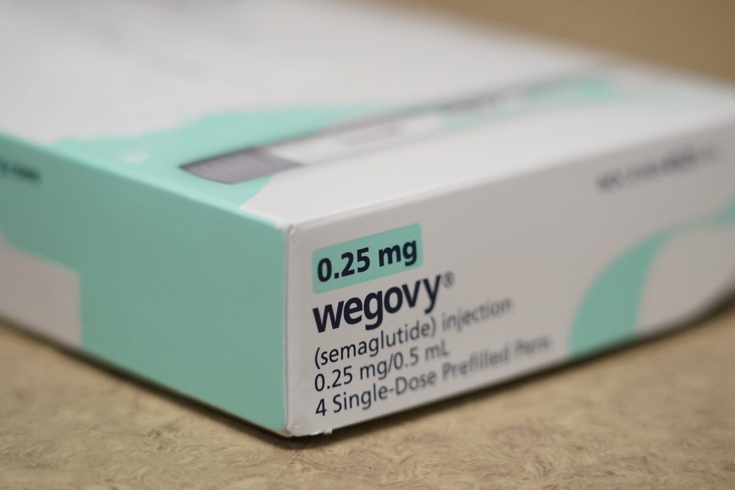 Novo Nordisk's Wegovy brand semaglutide medication. Prescriptions of appetite suppressing GLP-1 weight-loss drugs have skyrocketed.
