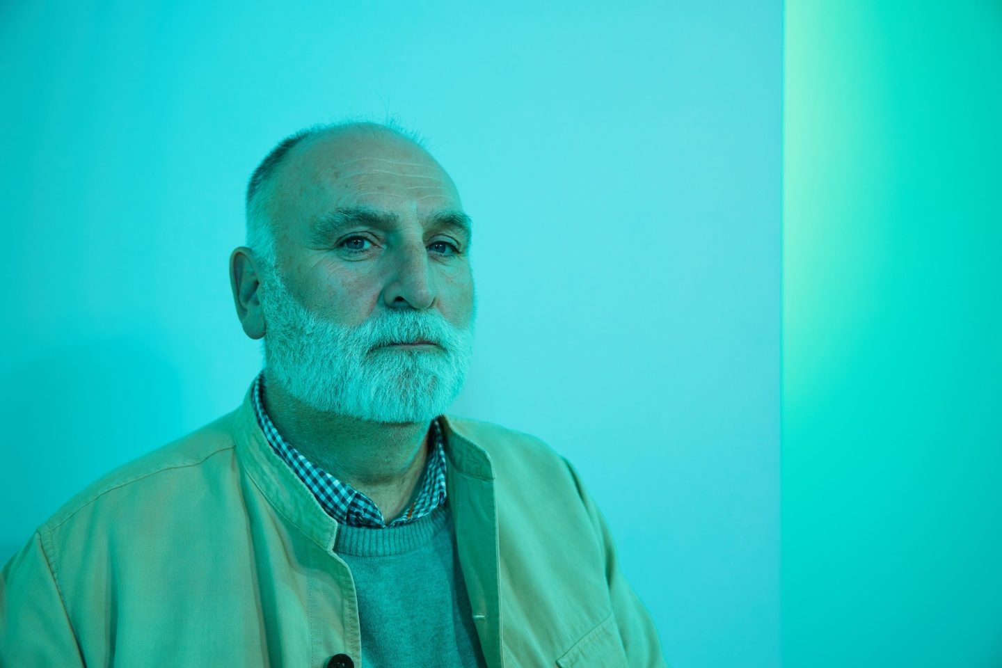 A portrait of José Andrés taken at SXSW 2024 on March 10, 2024 in Austin.