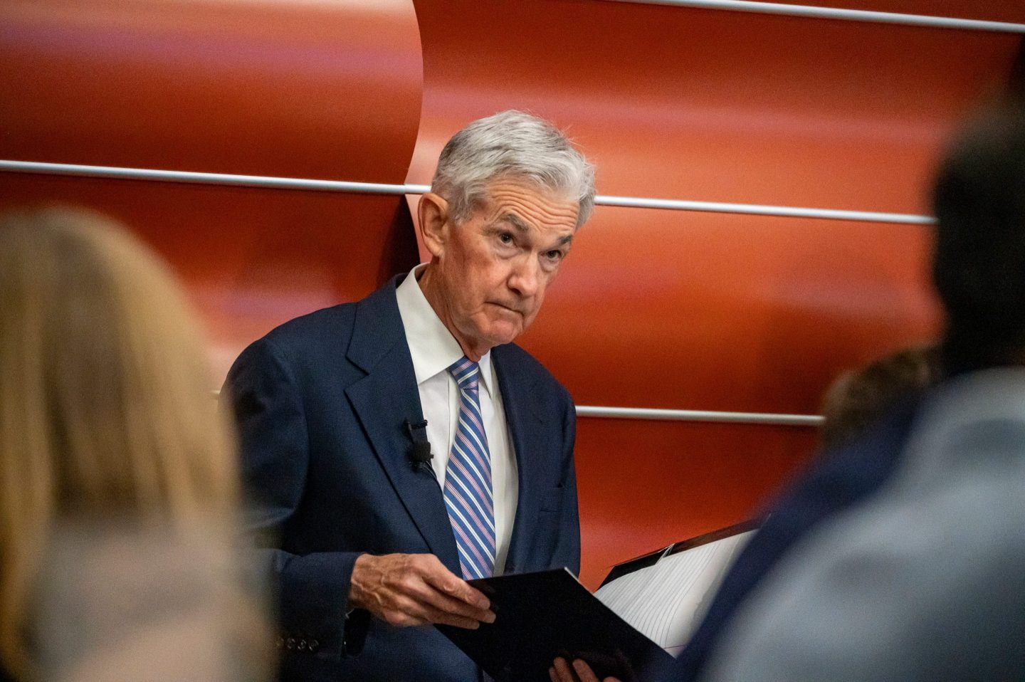 Jerome Powell, chairman of the U.S. Federal Reserve, during the Macroeconomics and Monetary Policy Conference at the Federal Reserve Bank of San Francisco in San Francisco, California, US, on Friday, March 29, 2024.
