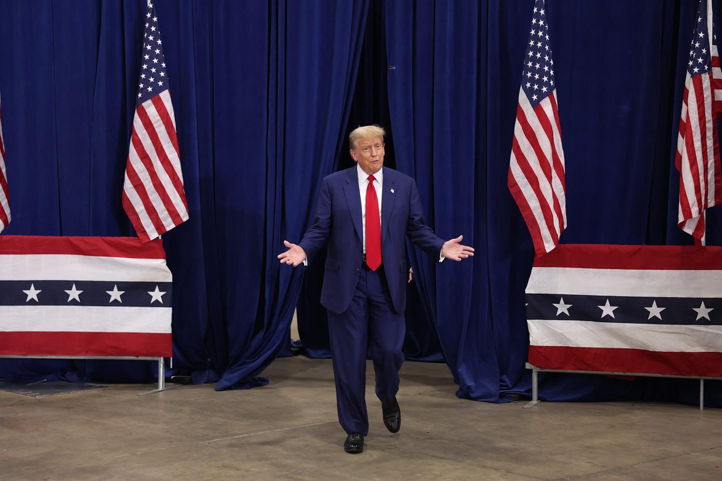 Donald Trump at campaign event
