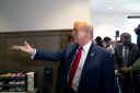 Donald Trump gesturing with hand