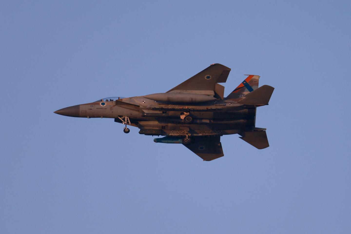 an Israeli F-15 fighter jet