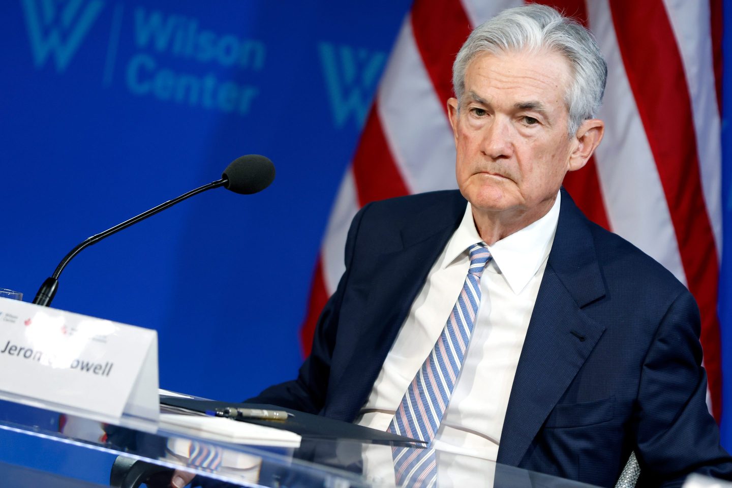 Fed Chair Jerome Powell at the Wilson Center in Washington, D.C., on April 16, 2024.