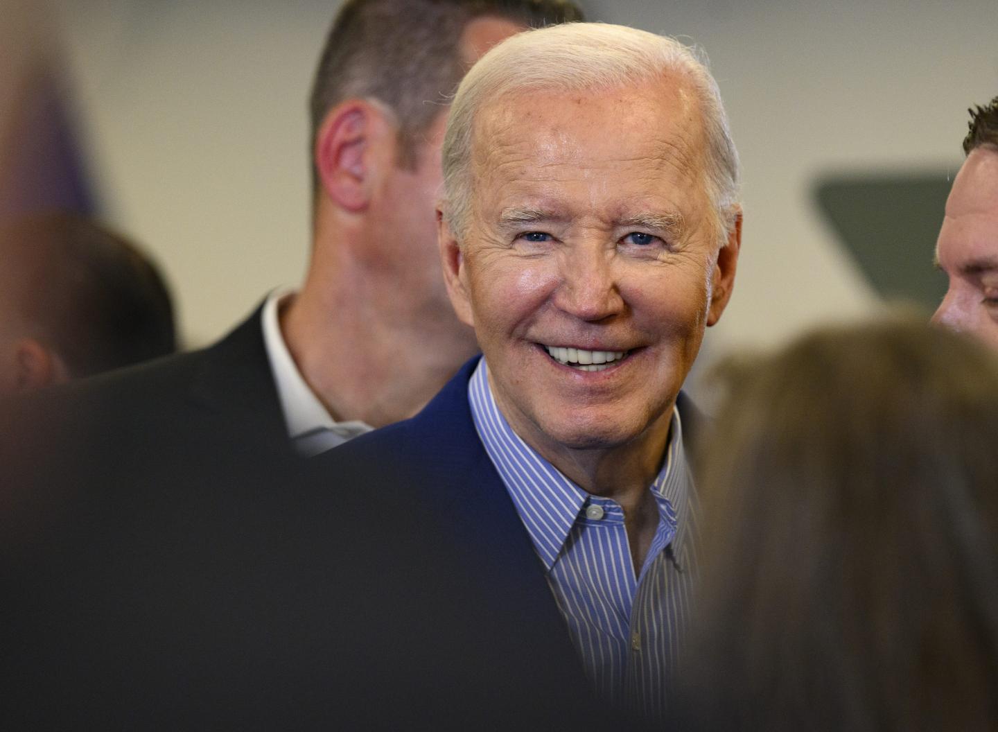 Joe Biden smiling