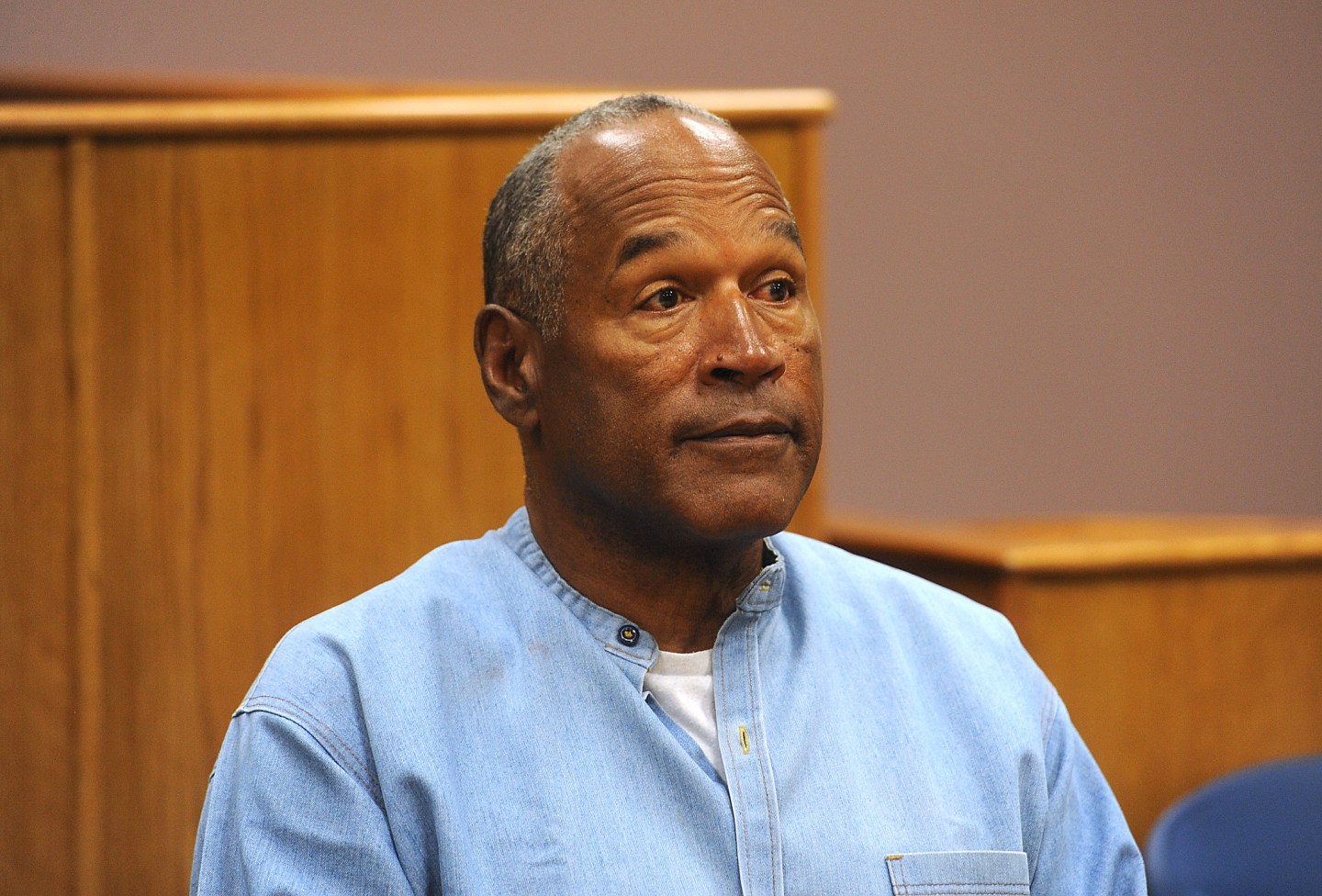 O.J. Simpson, seen at his parole hearing at Lovelock Correctional Center in Lovelock, Nevada.