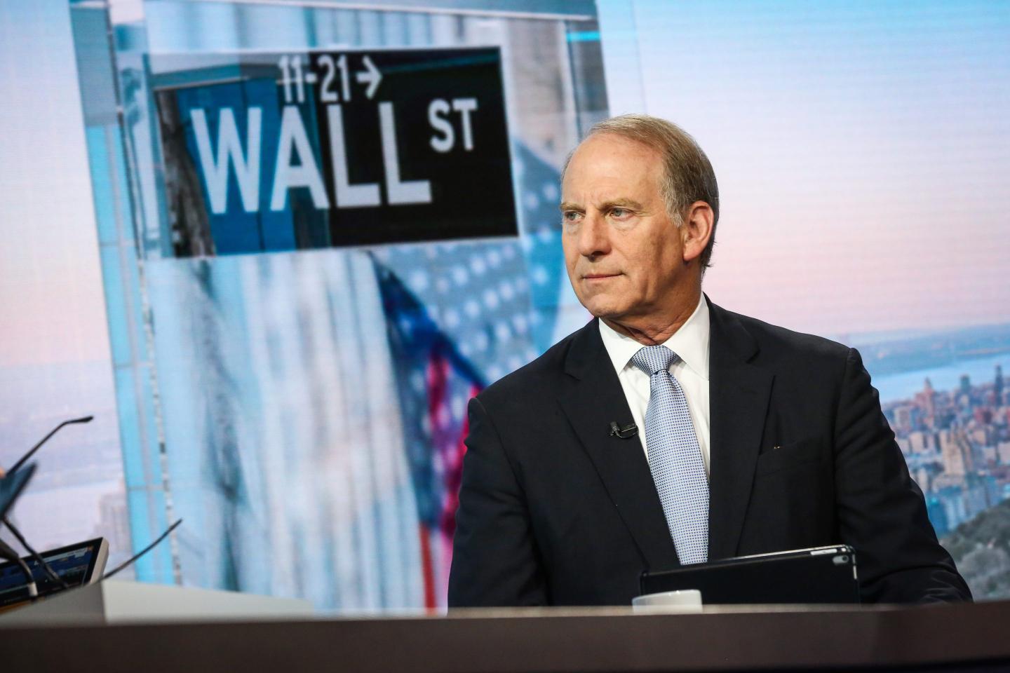 Richard Haass sits during interview