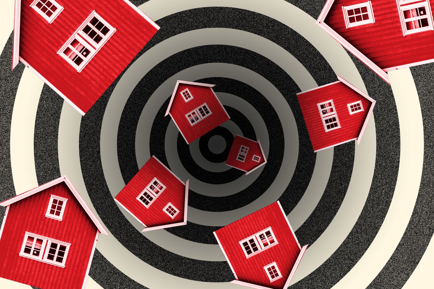 Homes going down a spiral