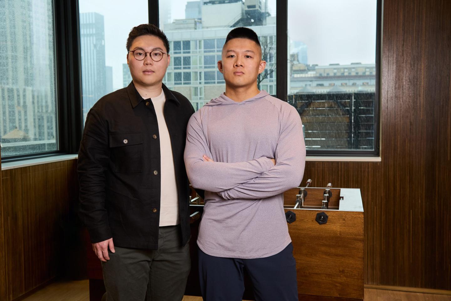 Jarry Xiao (left) and Eugene Chen are the founders of Ellipsis Labs.