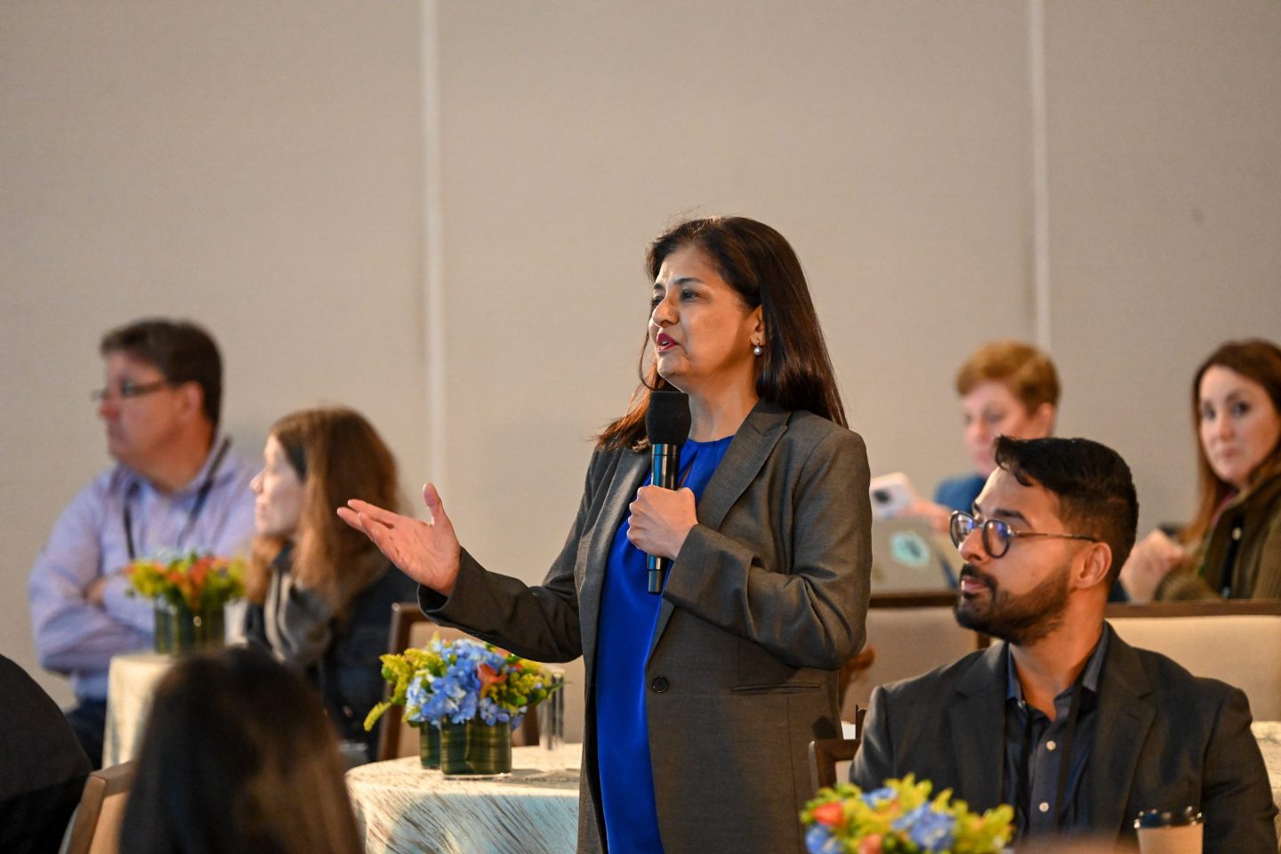 Dr. Razia Hashmi, vice president of clinical affairs, Blue Cross Blue Shield Association, speaks during Fortune’s Brainstorm Health conference in Dana Point, Calif., on Tuesday, May 21, 2024.