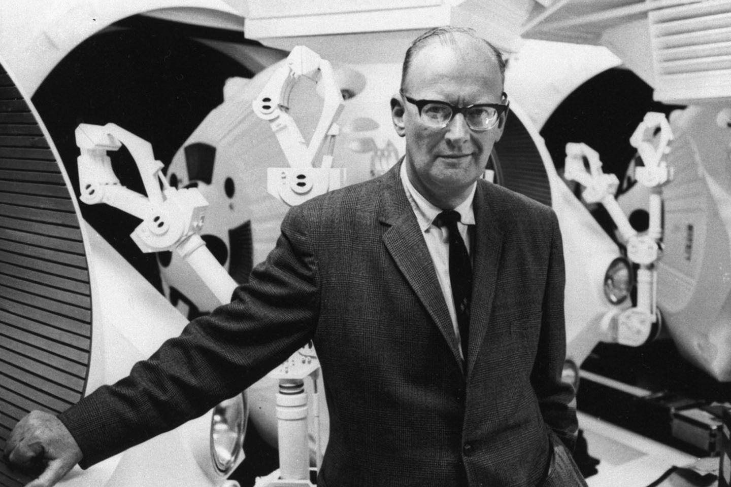 Science fiction author Arthur C. Clarke poses in this undated photo released in the late 1960s. Clarke, the author of more than 100 books, including "2001: A Space Odyssey", died early Wednesday, March 19, 2008 after suffering from breathing problems. He was 90. (AP Photo/Files)