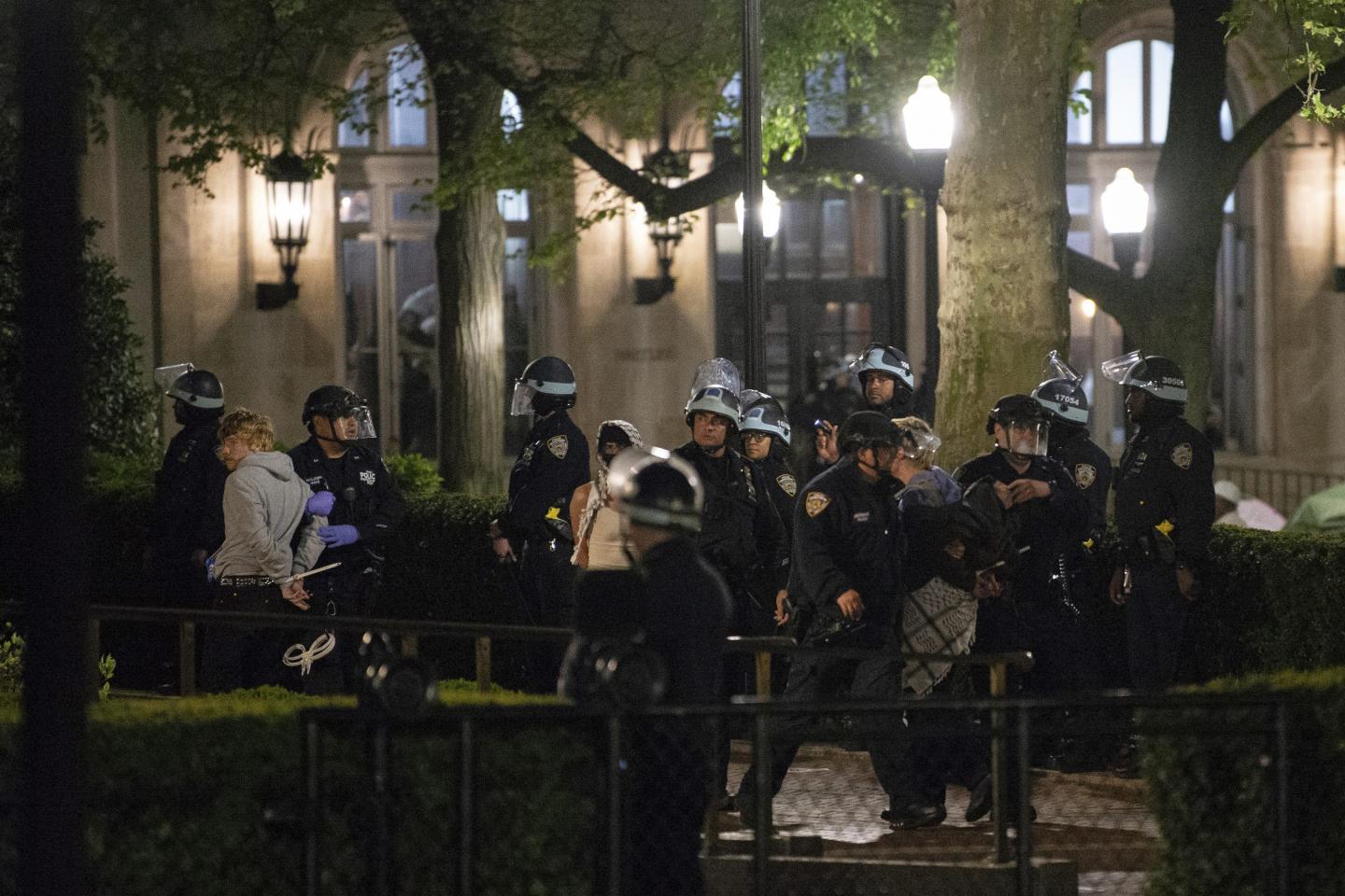 Police at campus protests