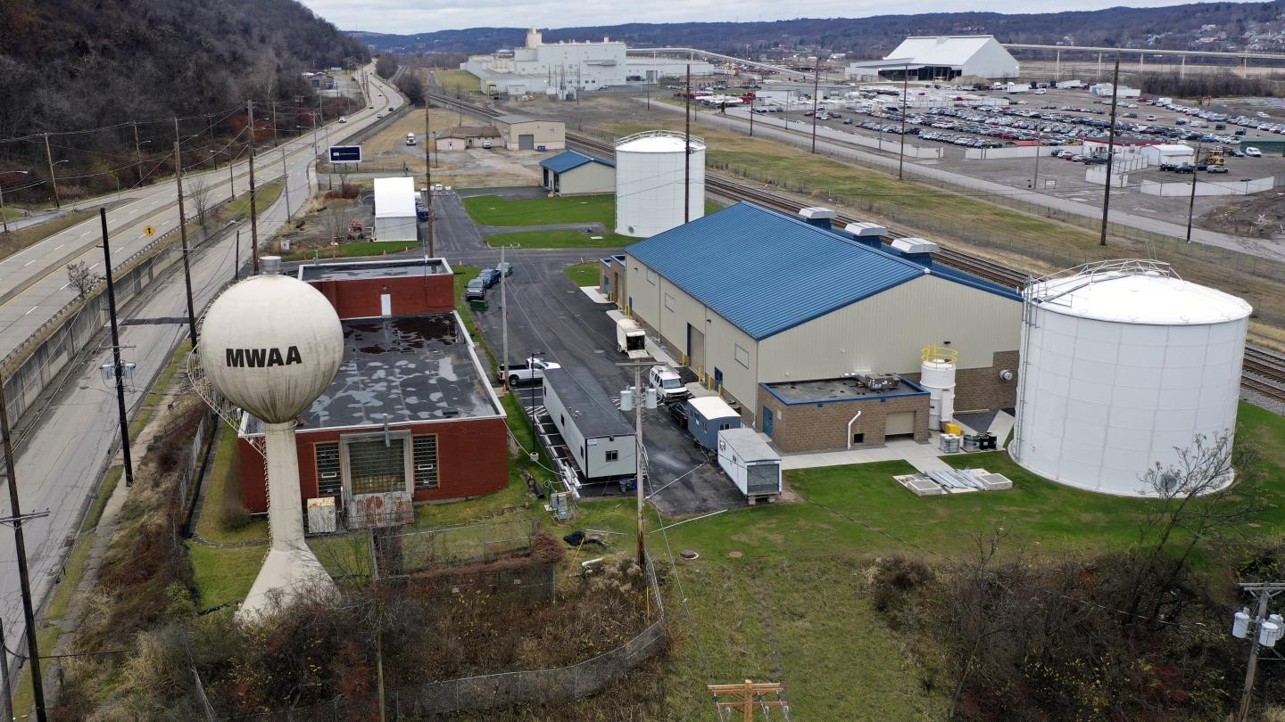 A water utility plant in Pennsylvania