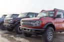 Ford Bronco Sport SUVs in a parking lot
