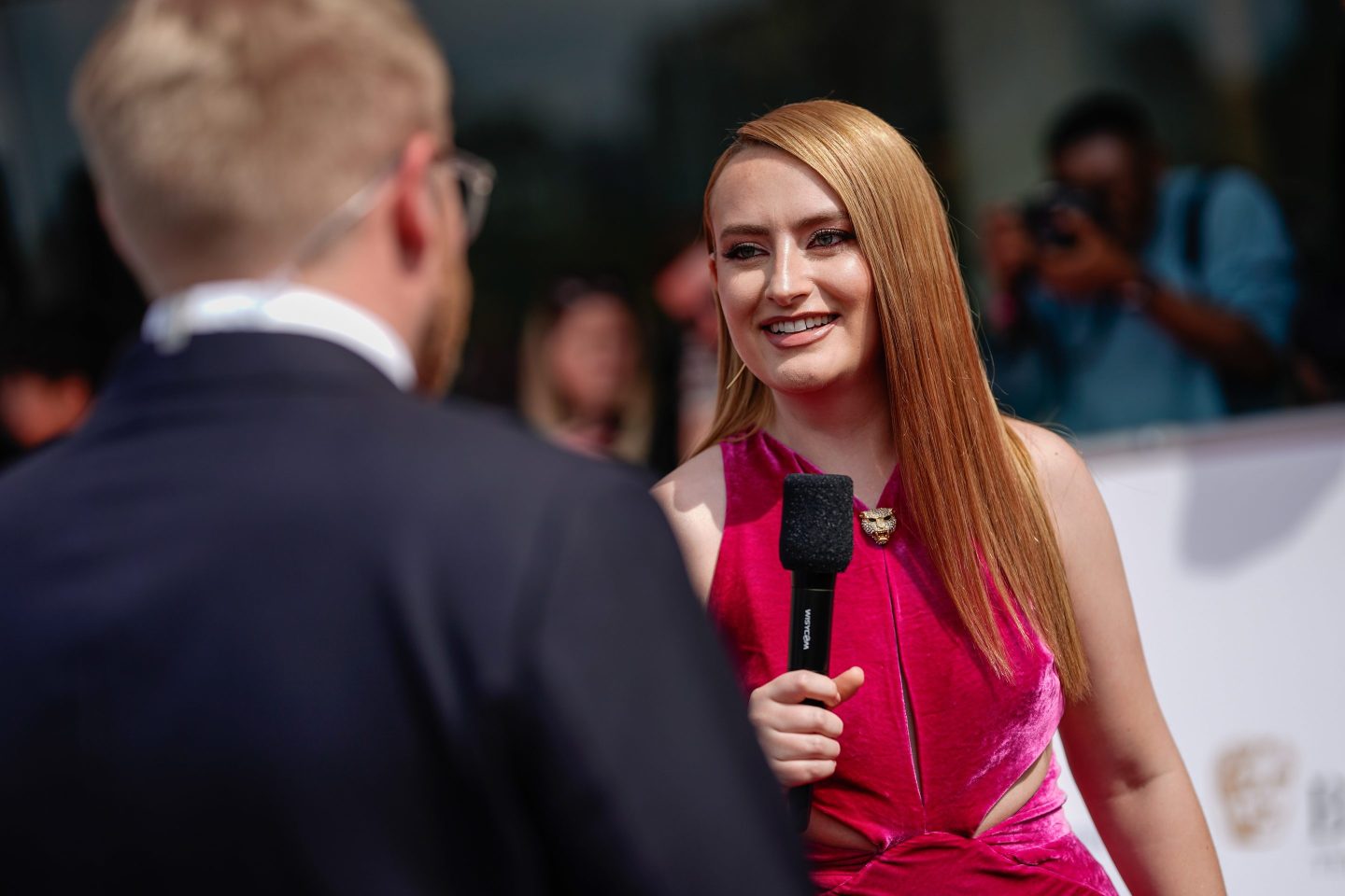 Amelia Dimoldenberg attends the 2023 BAFTA Television Awards.