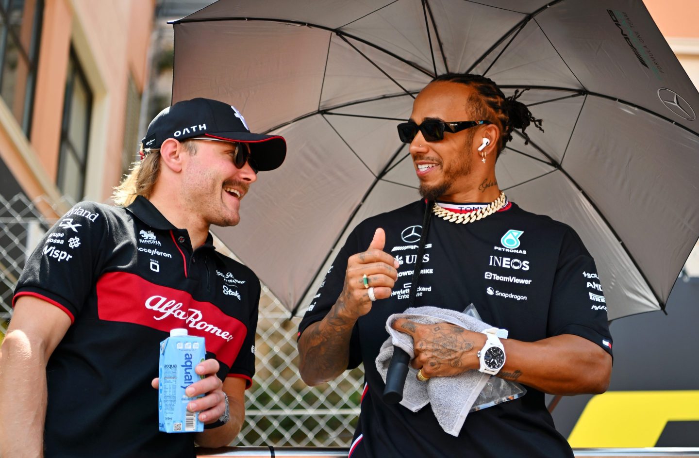 Lewis Hamilton and Valtteri Bottas
