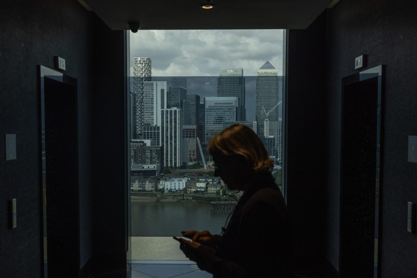 The Canary Wharf business district