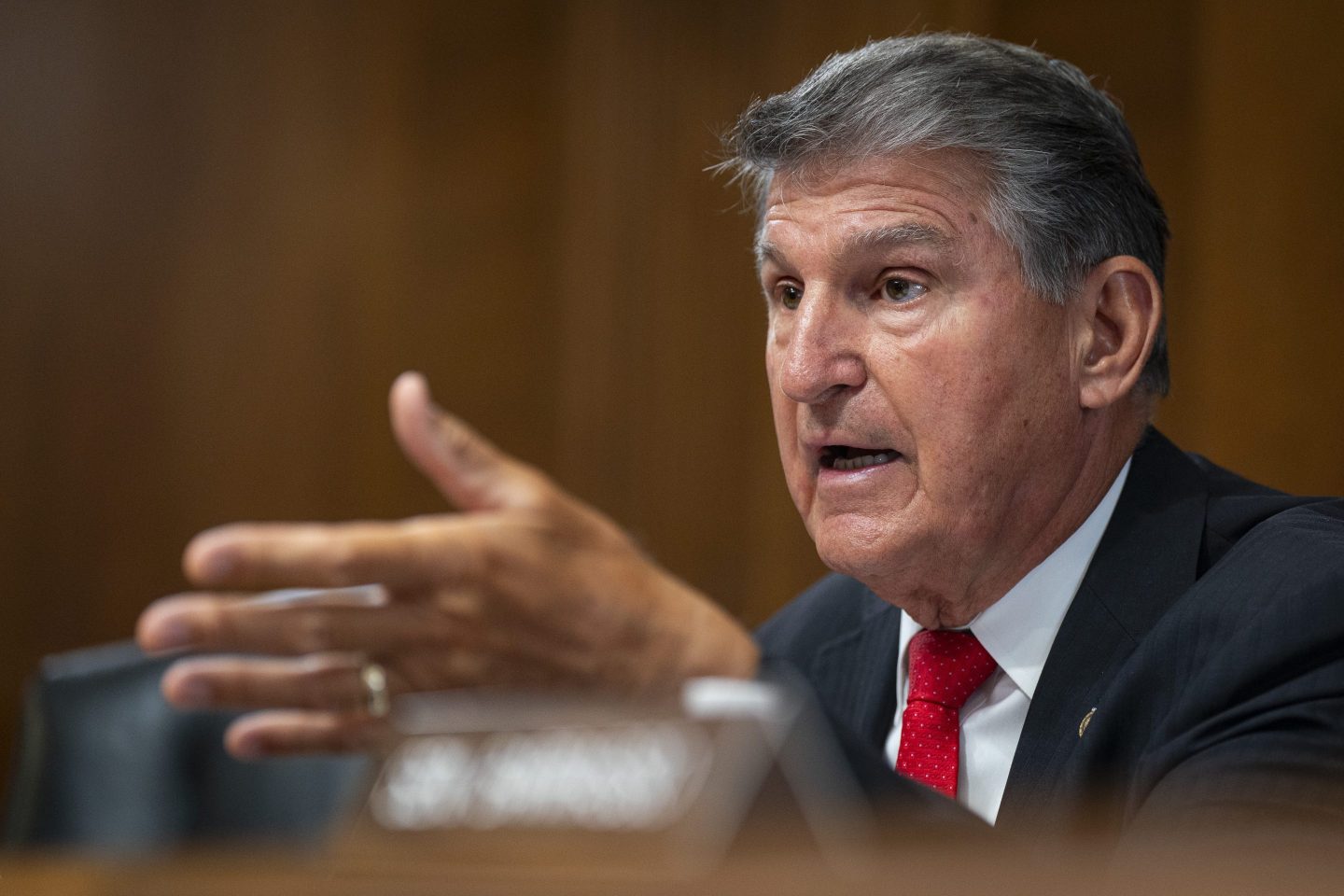 Sen. Joe Manchin speaking in Congress
