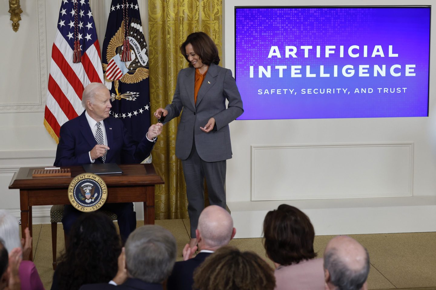 In October, President Joe Biden issued the executive order directing his administration to create a new chief AI officer, track companies developing the most powerful AI systems, adopt stronger privacy policies, and "both deploy AI and guard against its possible bias."