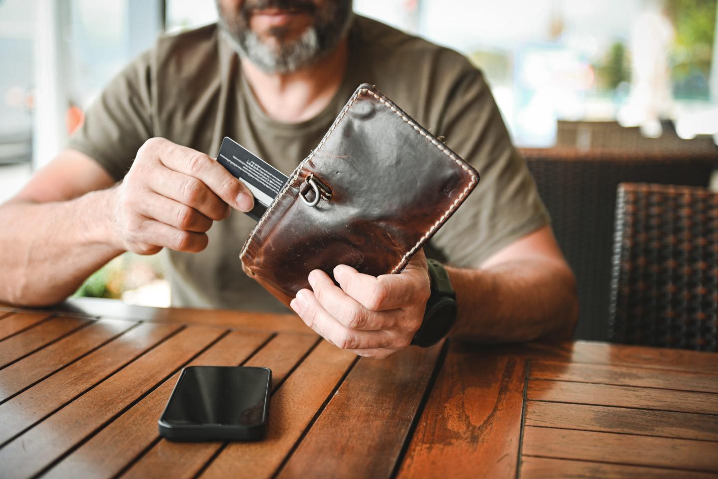 Man with wallet