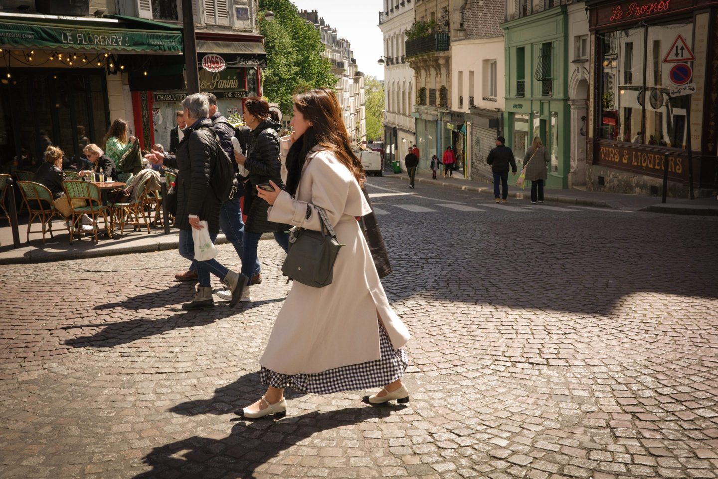 People walking on a street