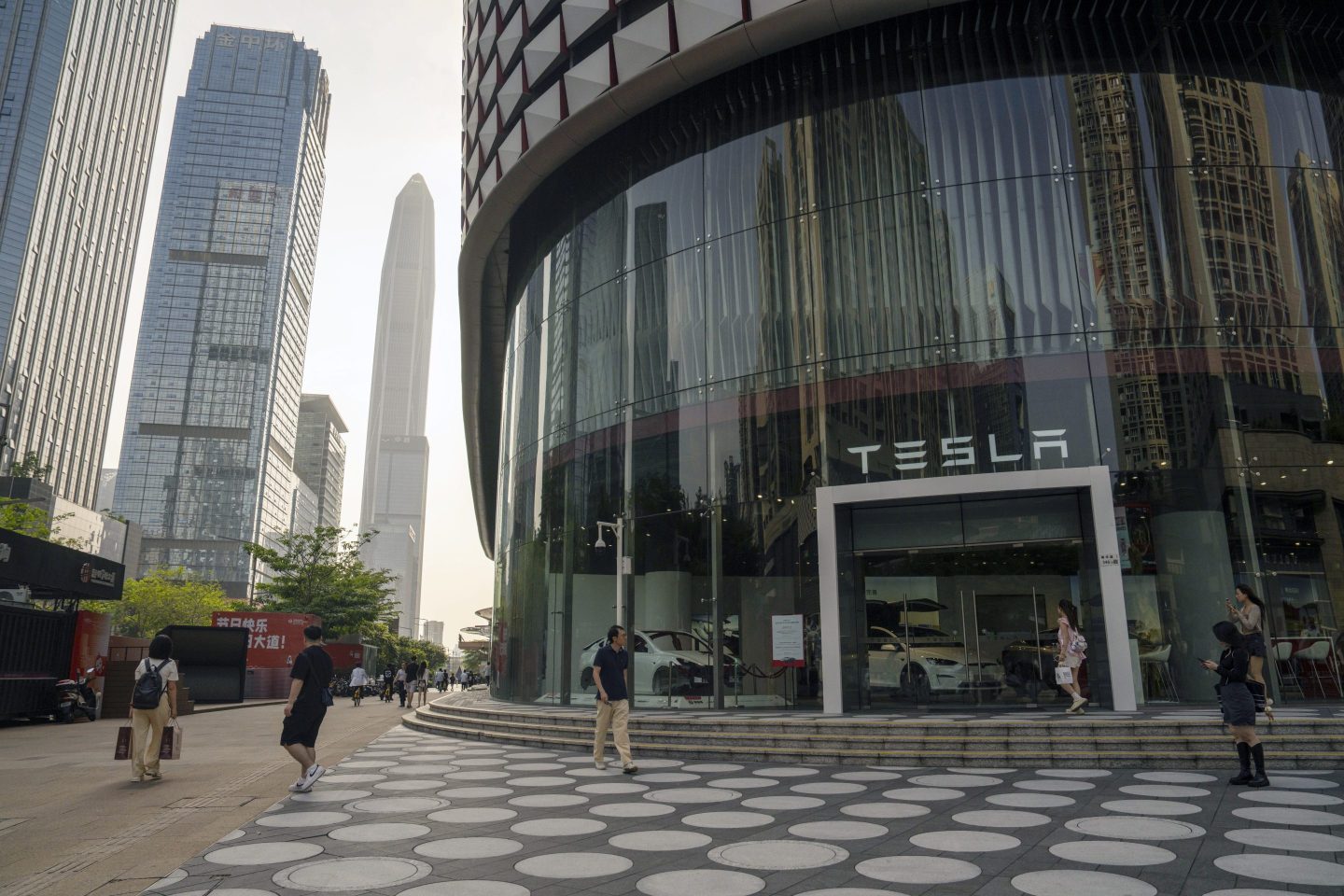 A Tesla showroom in Shenzhen, China on May 7, 2024.