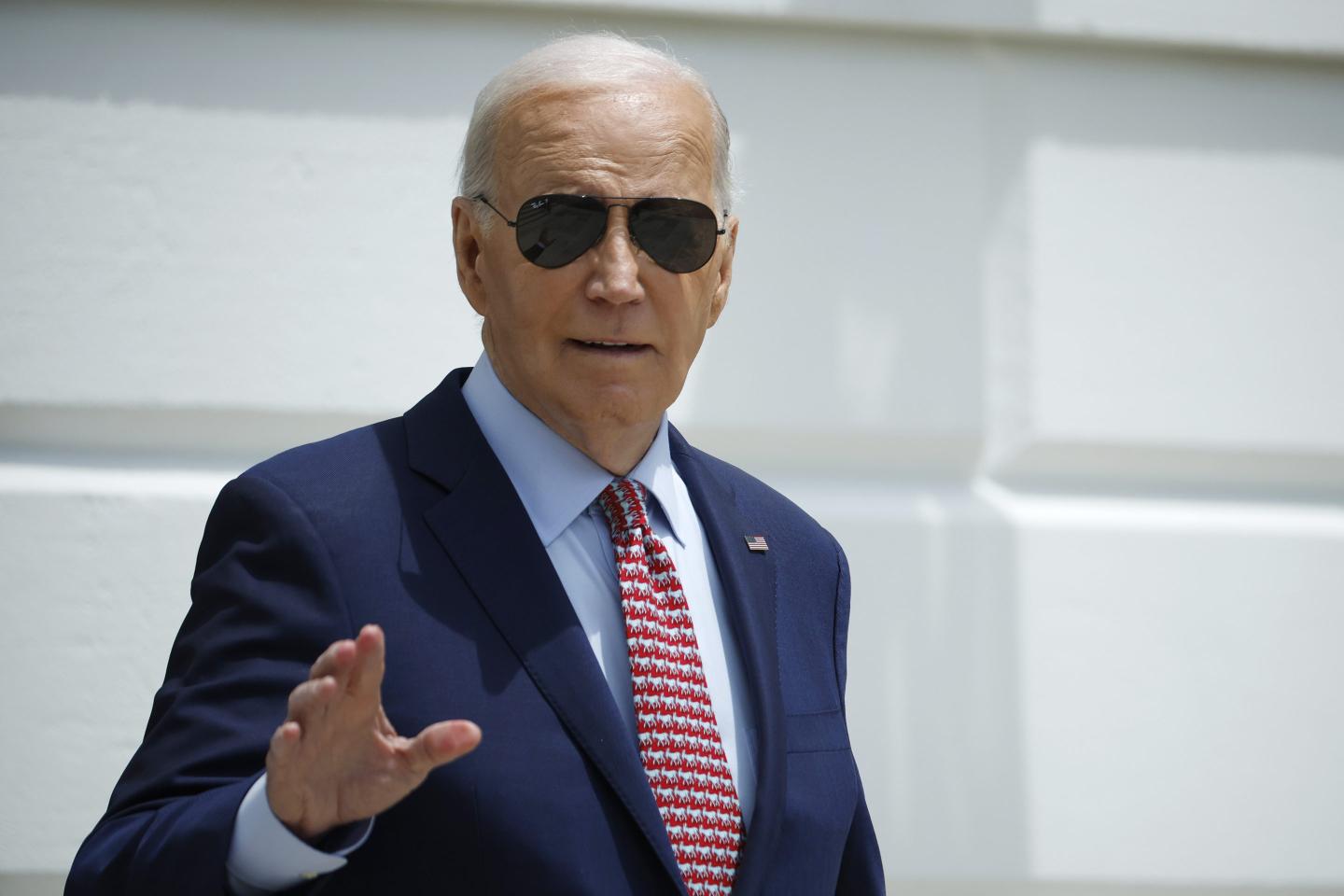 Joe Biden wearing sunglasses