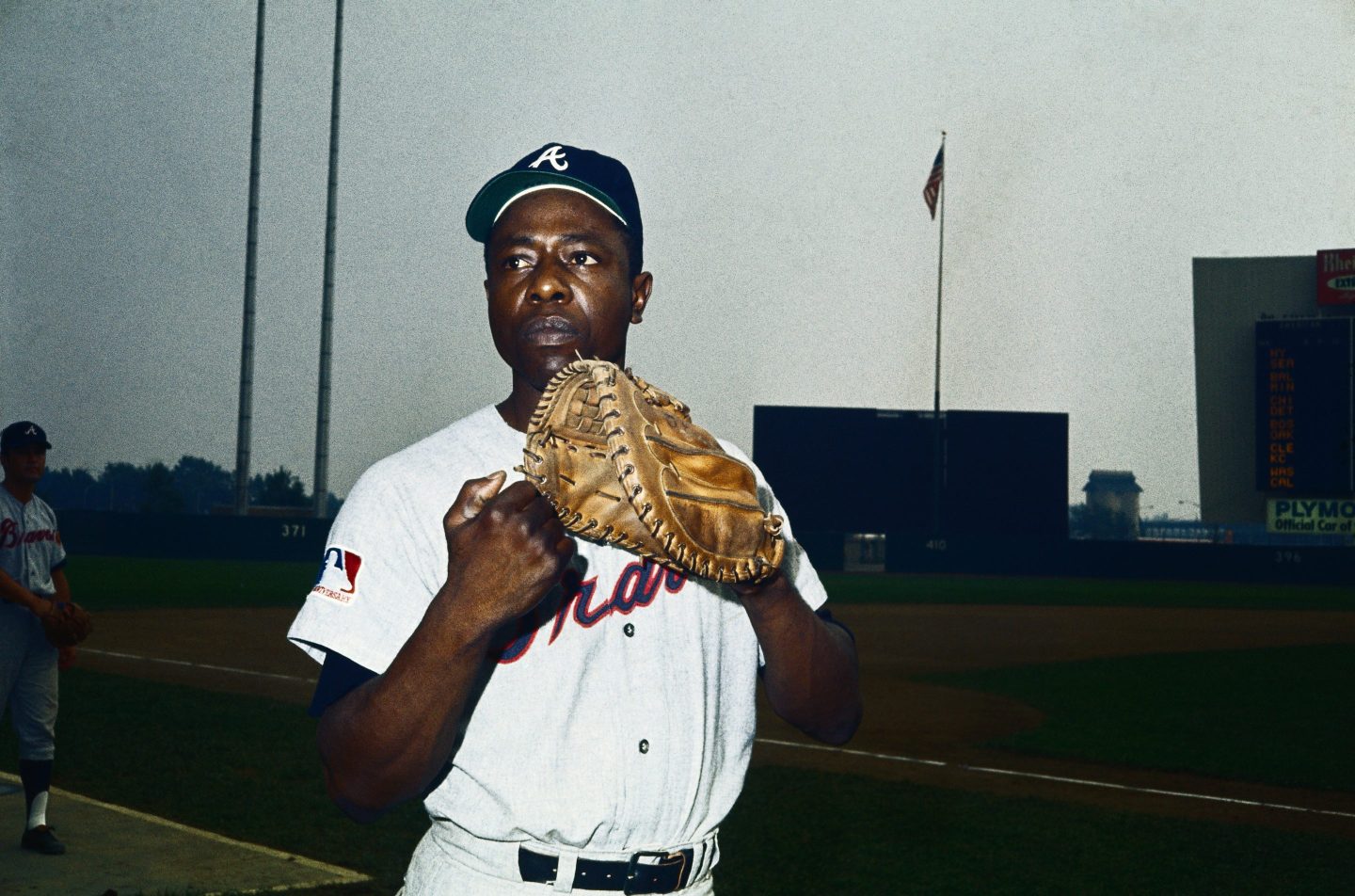 Legendary Atlanta Brave Hank Aaron.