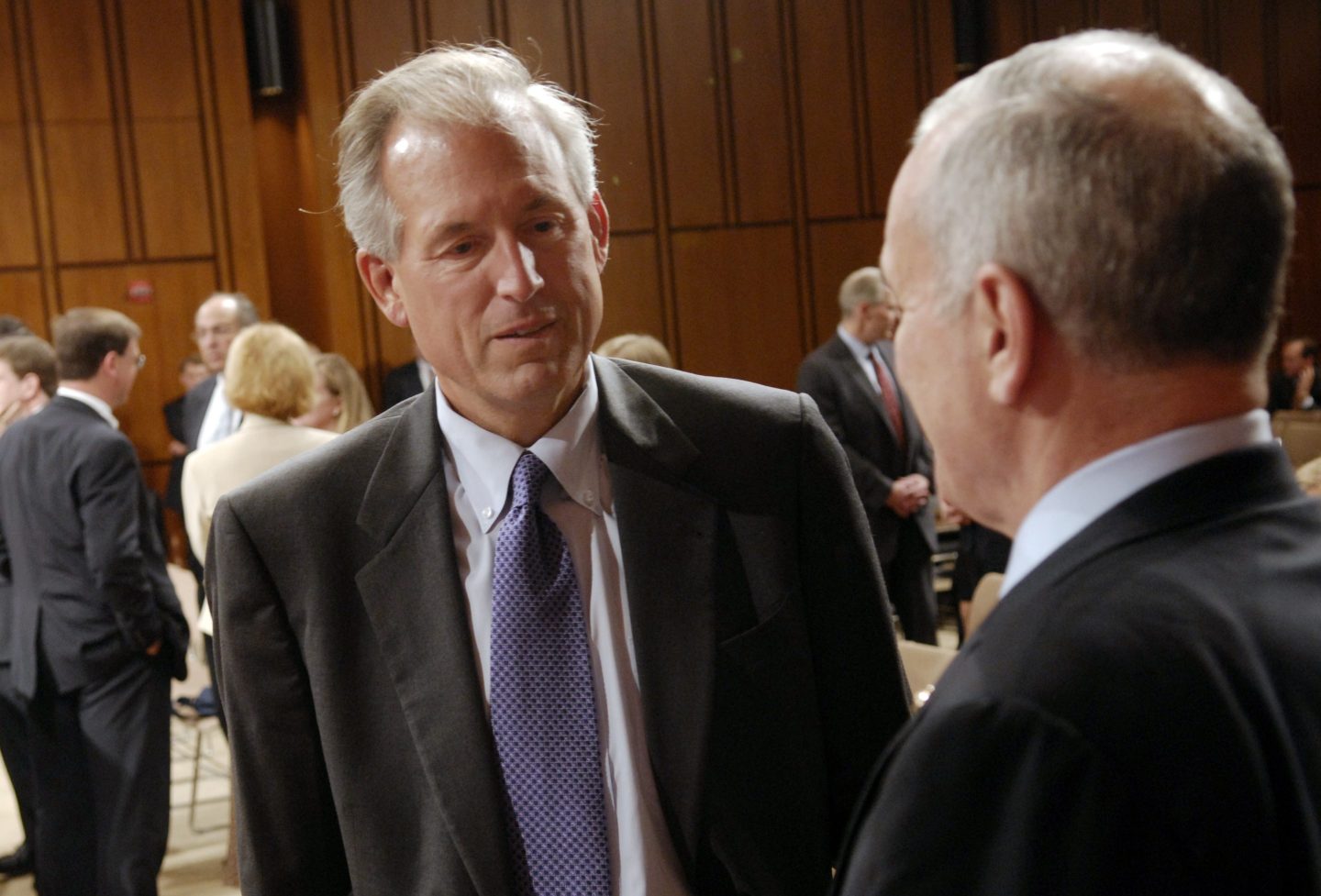James McNerney Jr., chairman, president, and CEO, before a 2006 Senate Armed Services Committee hearing on the "The Boeing Company Global Settlement Agreement."