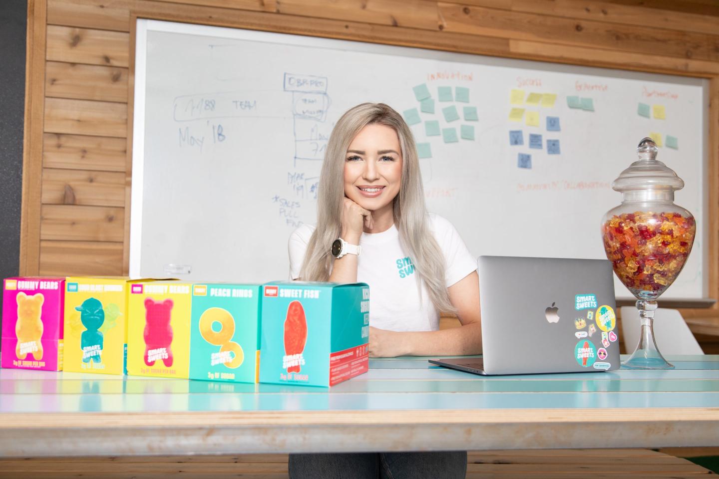Tara Bosch and her creation: SmartSweets