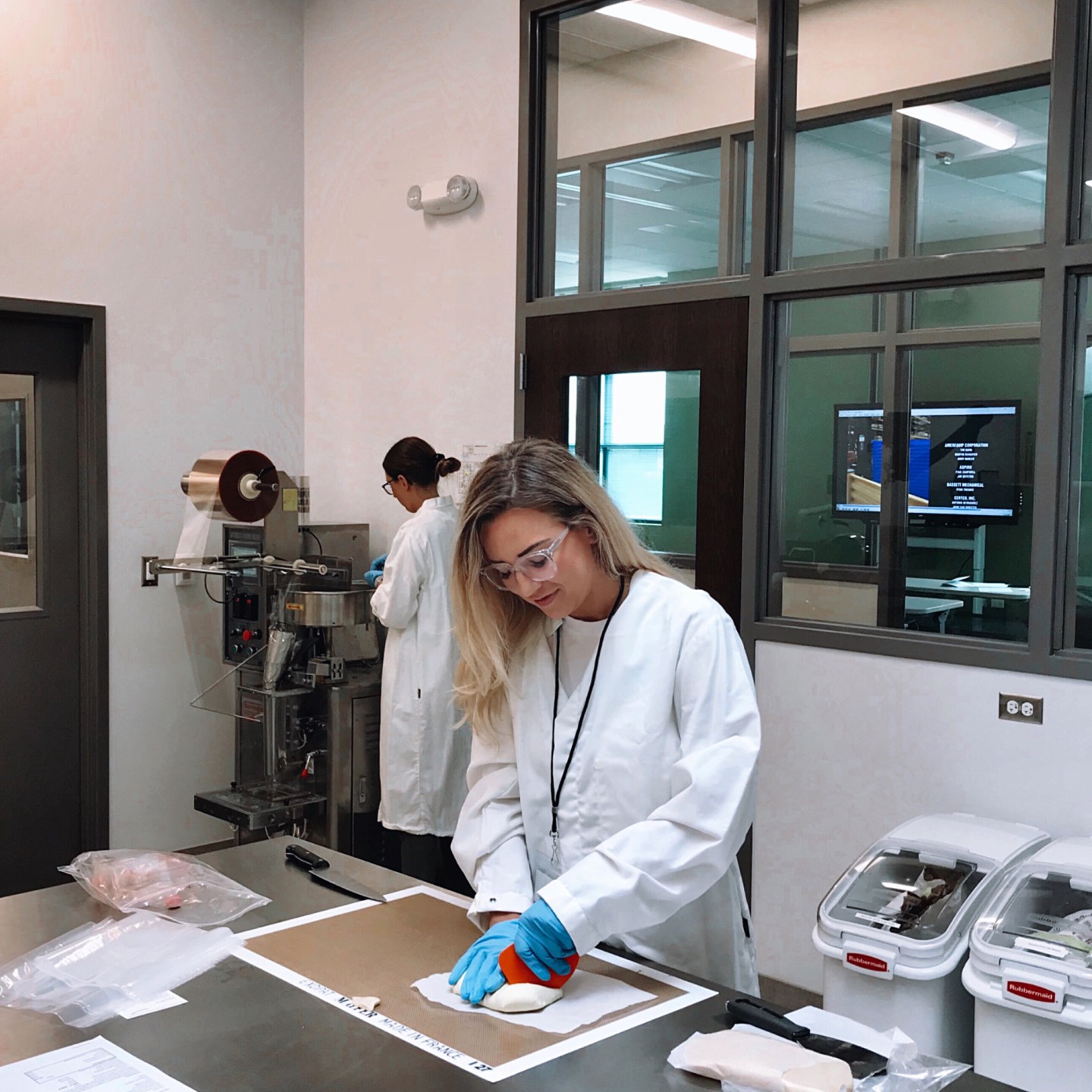 Tara Bosch experimenting with candy making