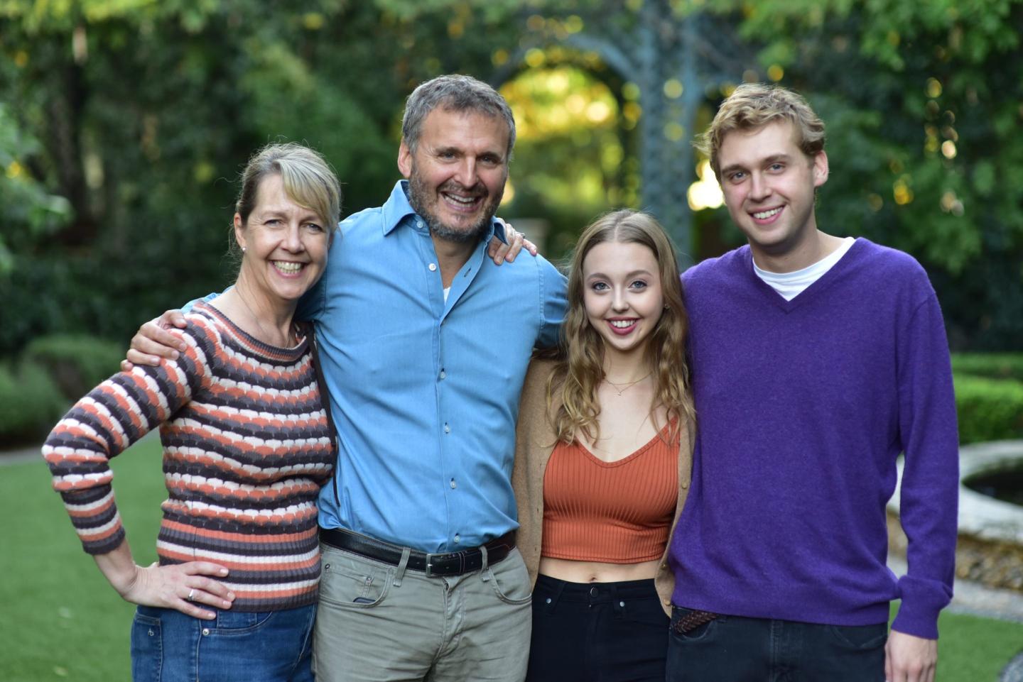 Phil Rosenthal with his wife and two children