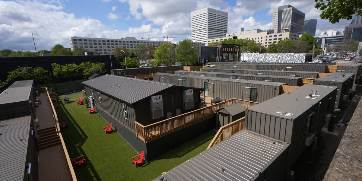U.S. cities are using shipping containers to build gated micro-communities for homeless people U.S. cities are using shipping containers to build gated micro-communities for homeless people