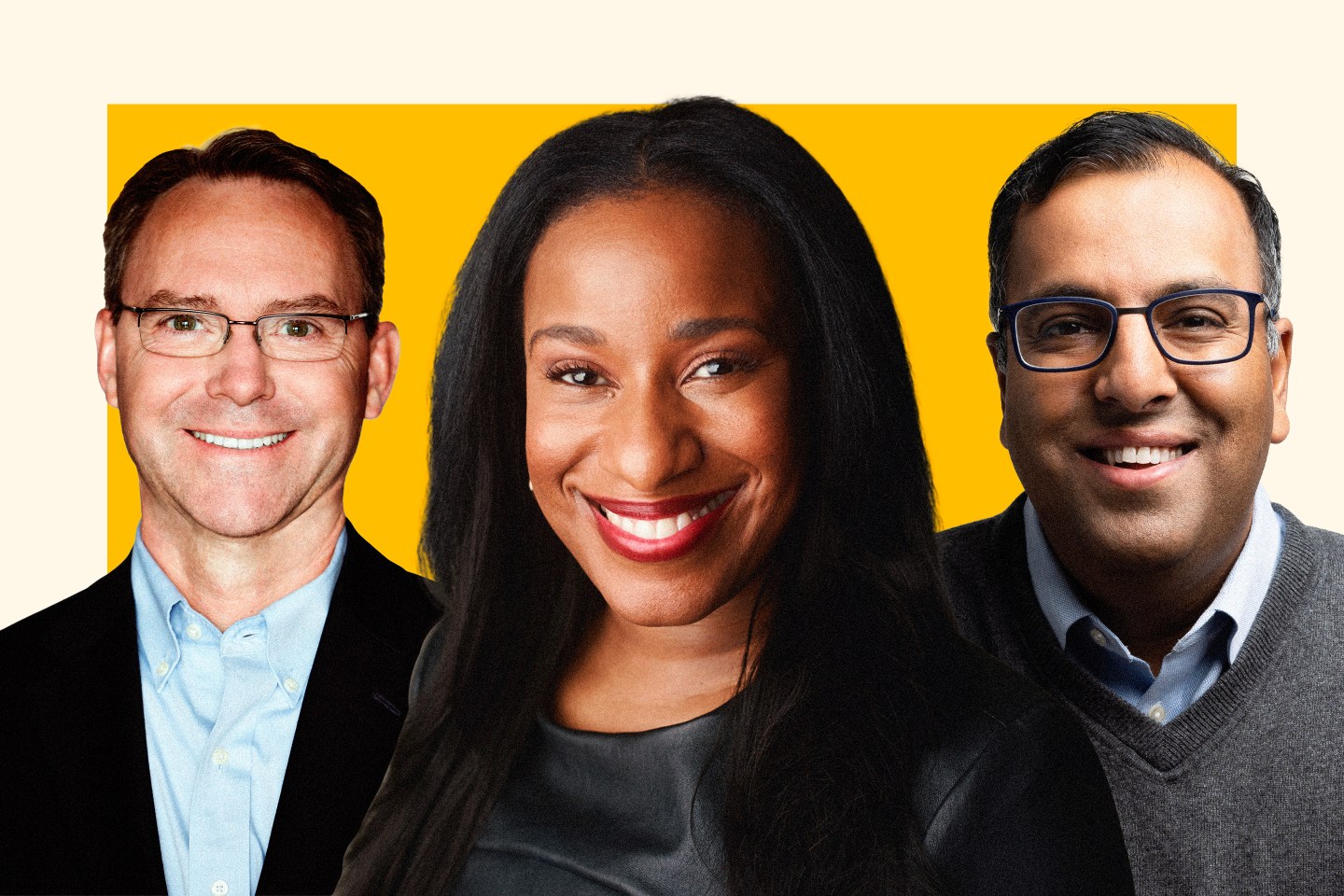 From left: CFOs Scott Herren, Joy Mbanugo, and Naeem Ishaq.