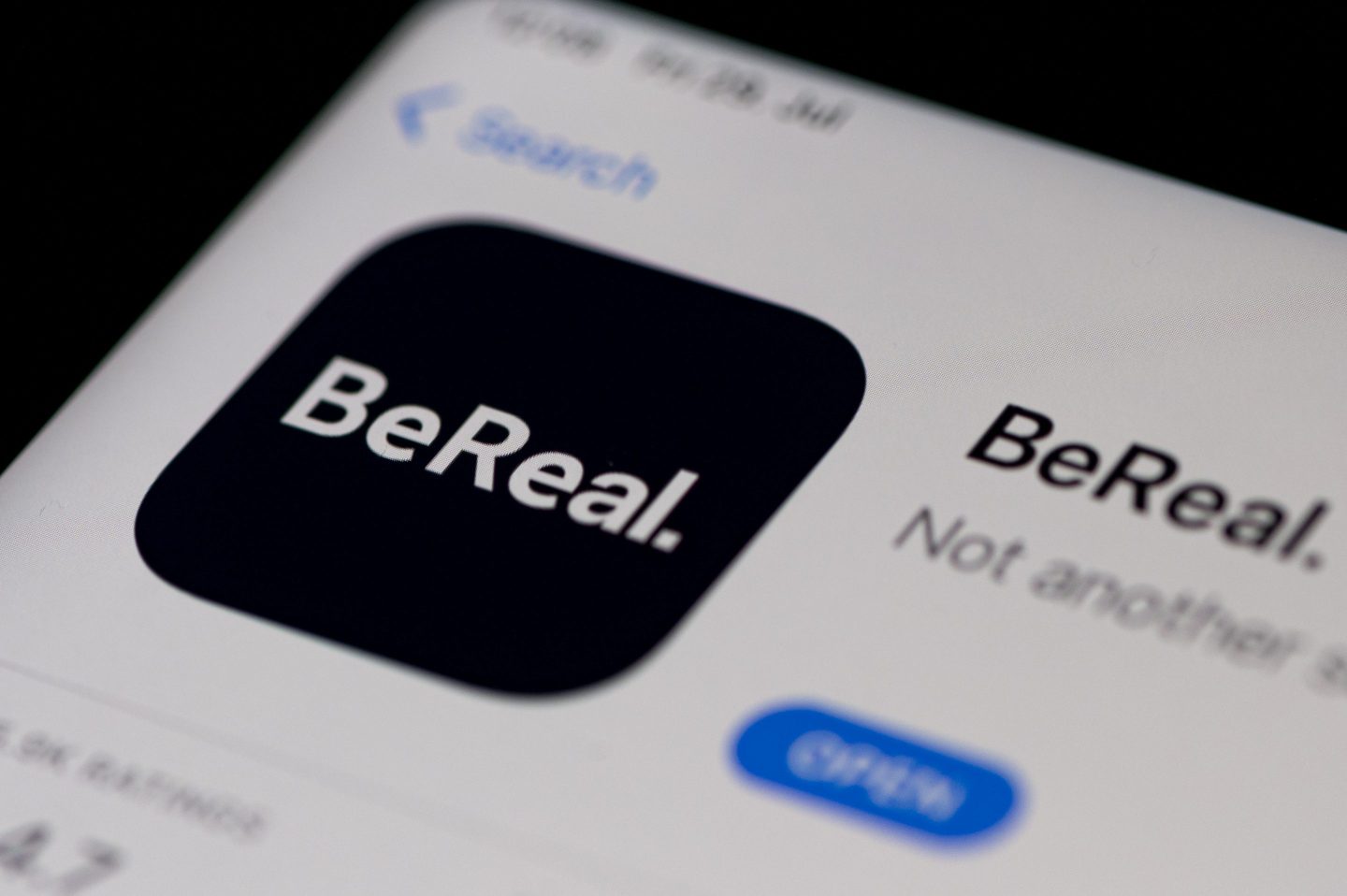 The BeReal app logo.