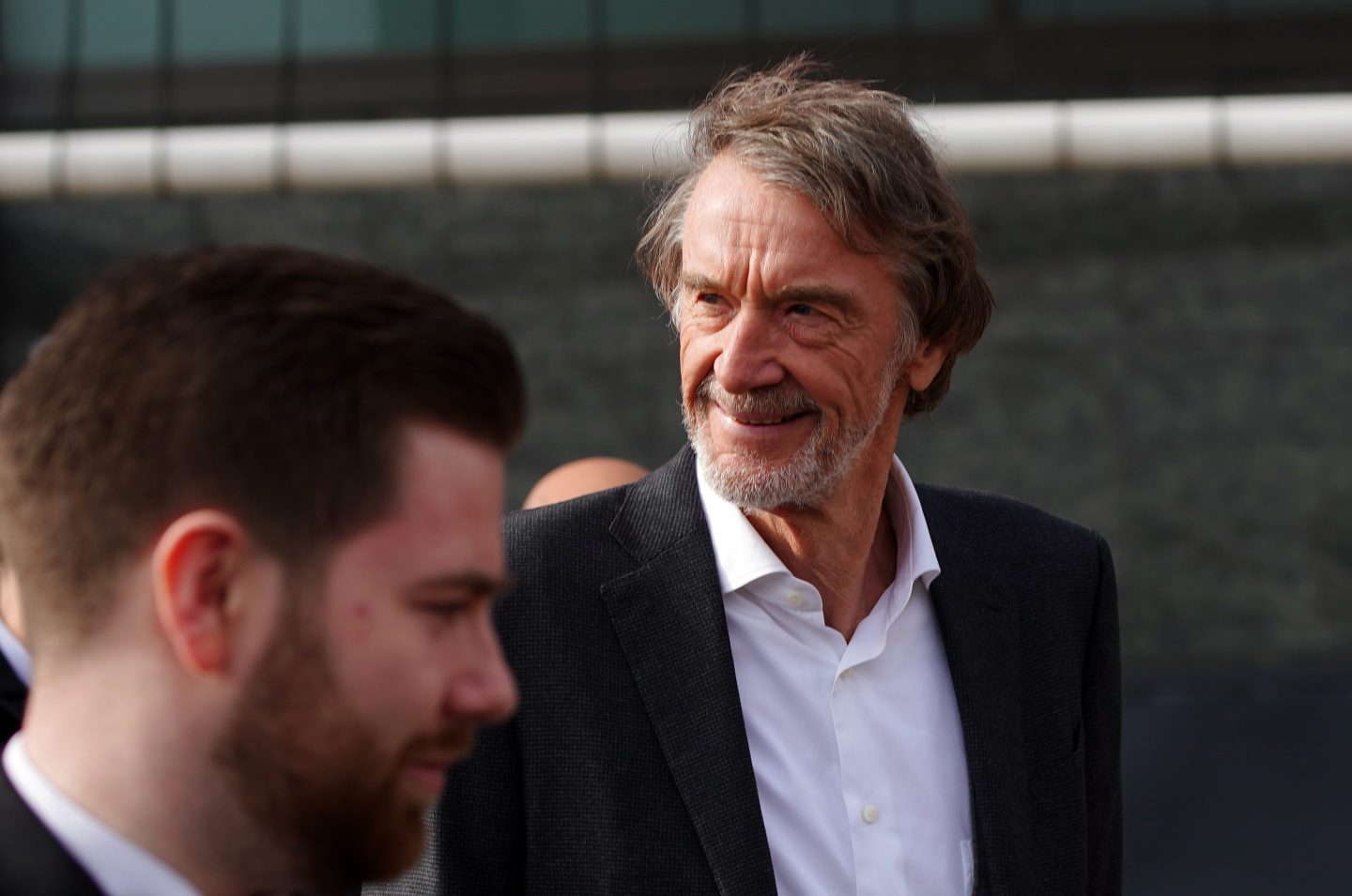 Jim Ratcliffe at Old Trafford, home of Manchester United.