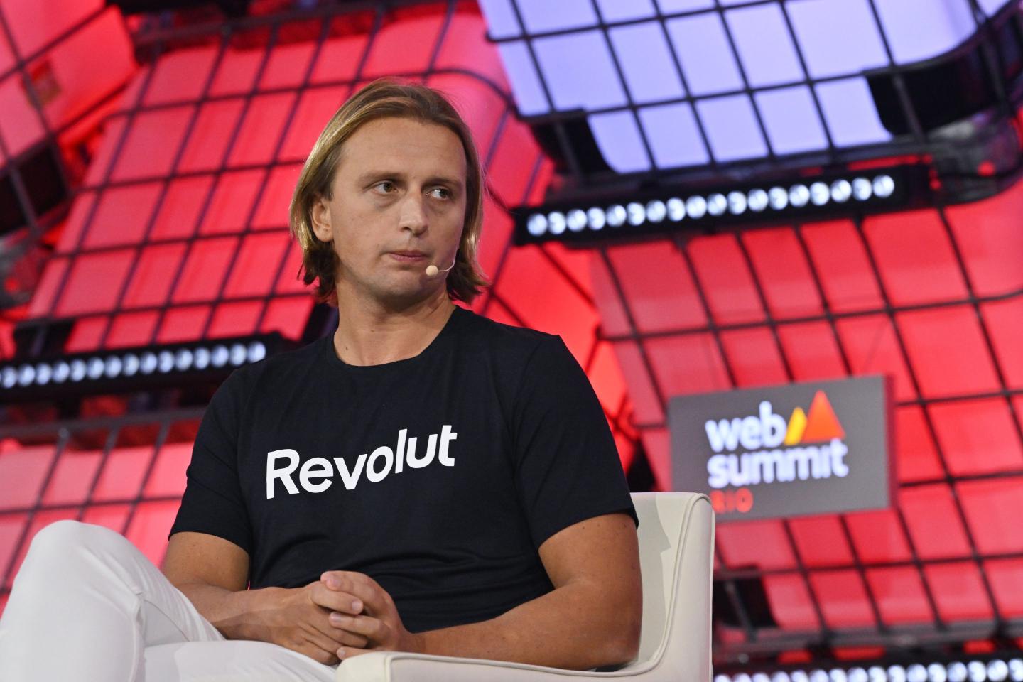 Nik Storonsky, Founder and CEO, Revolut, on Centre Stage during day two of Web Summit Rio 2023.