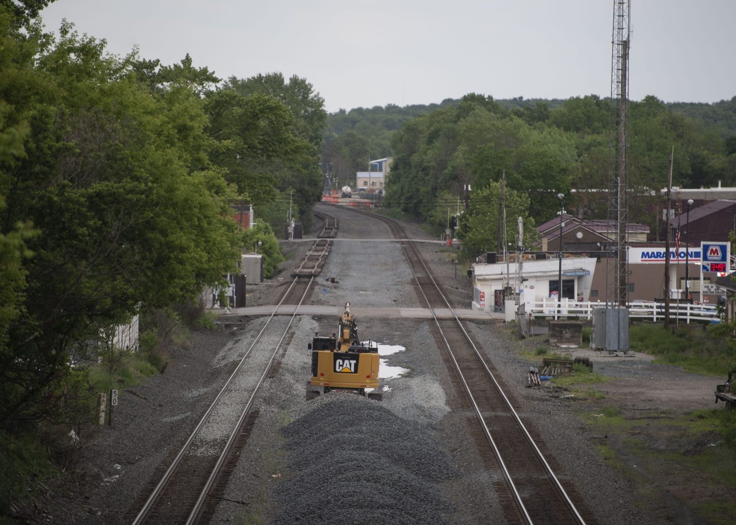 Railroad tracks in East Palestine, Ohio