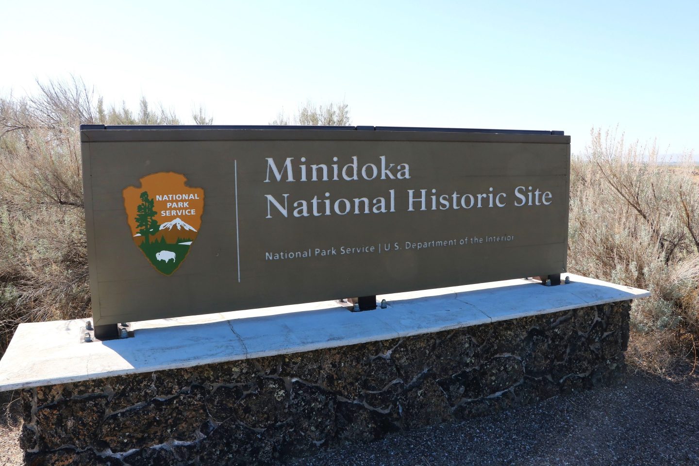 The Minidoka National Historic Site is in an isolated area of southcentral Idaho near the city of Jerome Idaho.