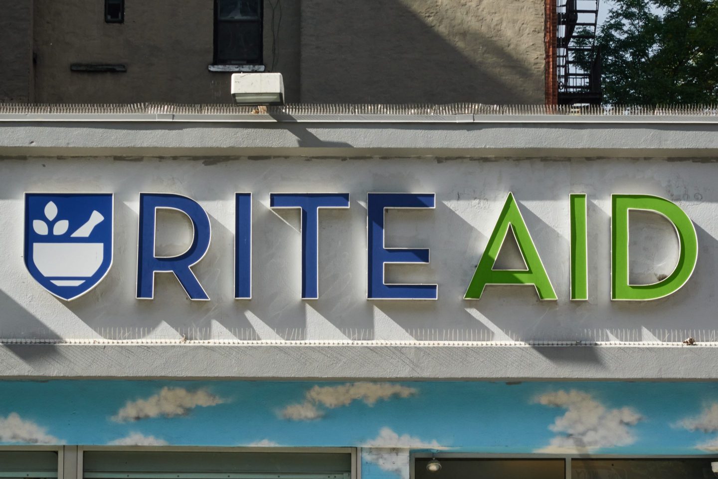 A Rite Aid storefront.