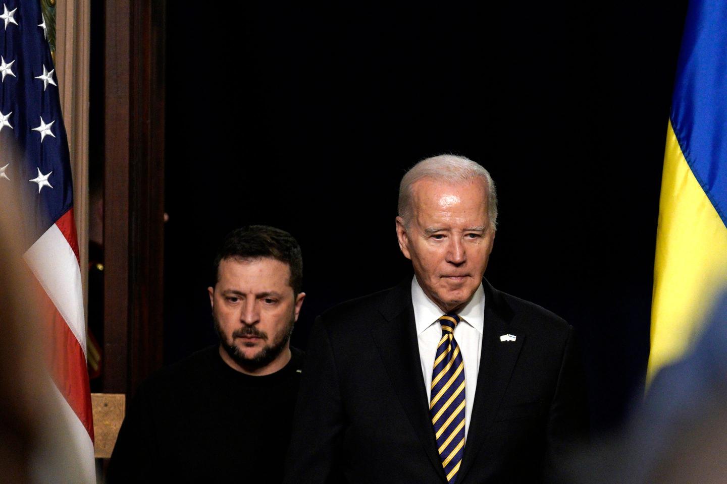 President Joe Biden with Ukrainian President Volodymyr Zelensky