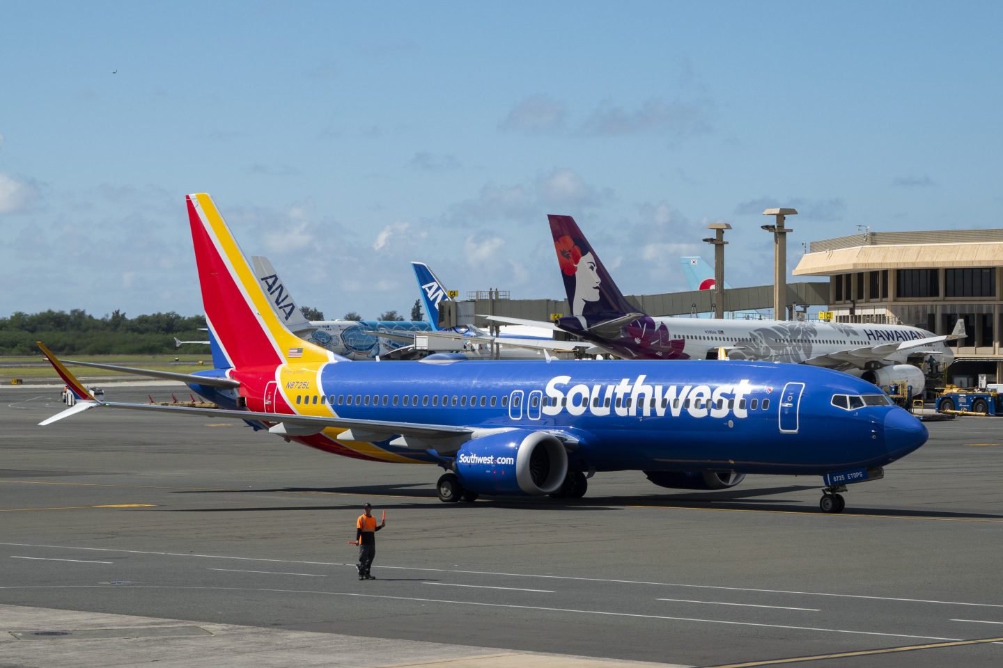 Southwest Airlines plane on runway