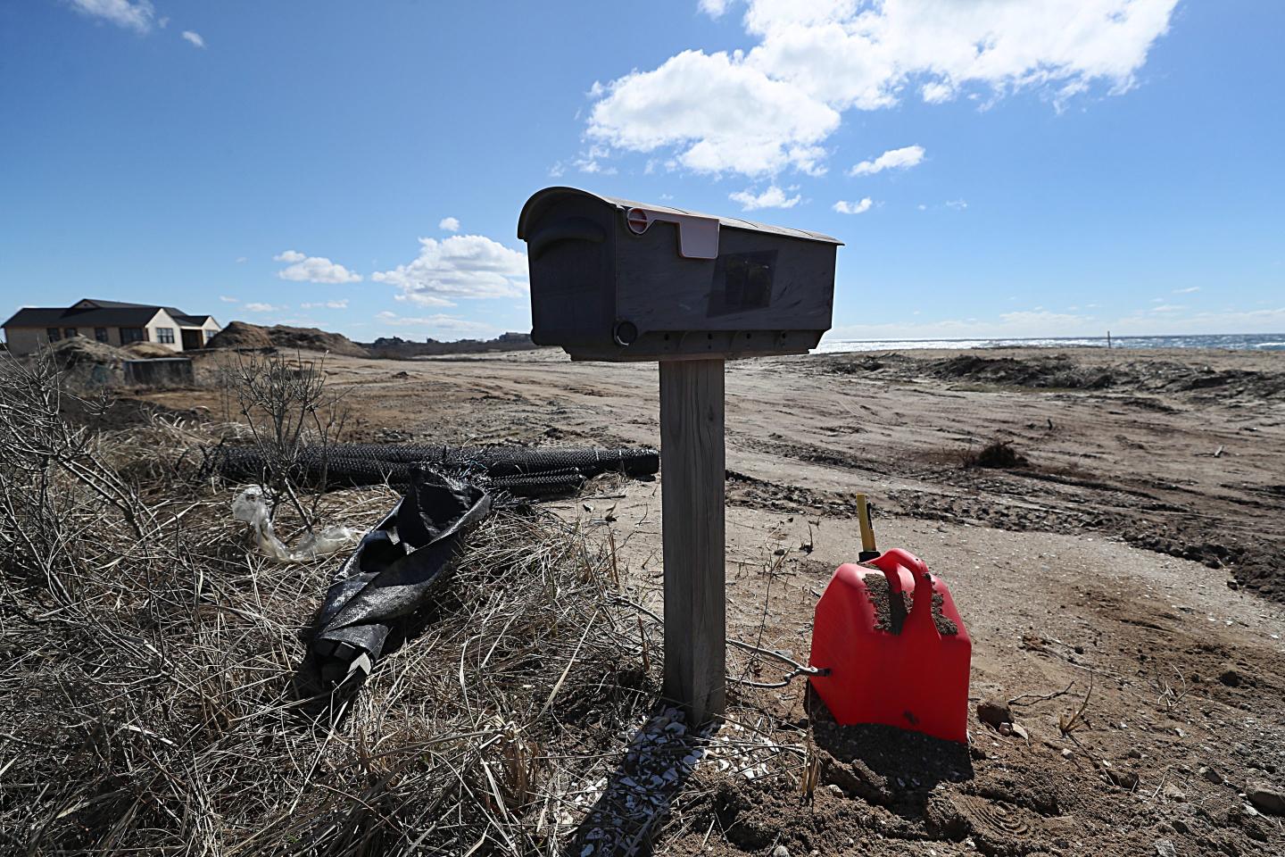 A mailbox with no home behind it in Nantucket