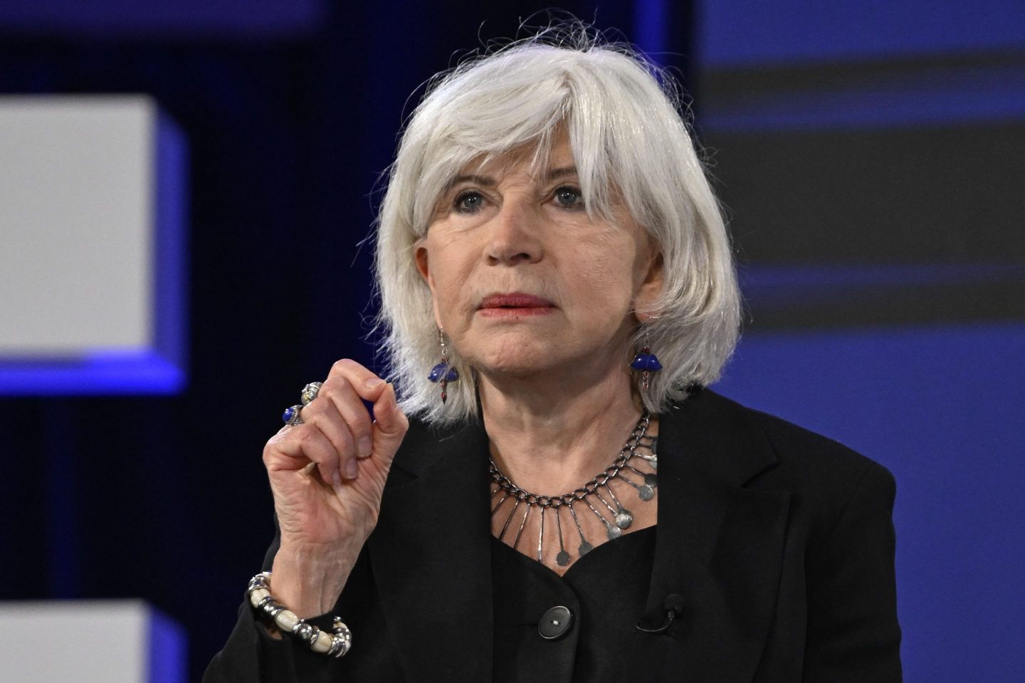 French Economist Dr. Laurence Tubiana talking