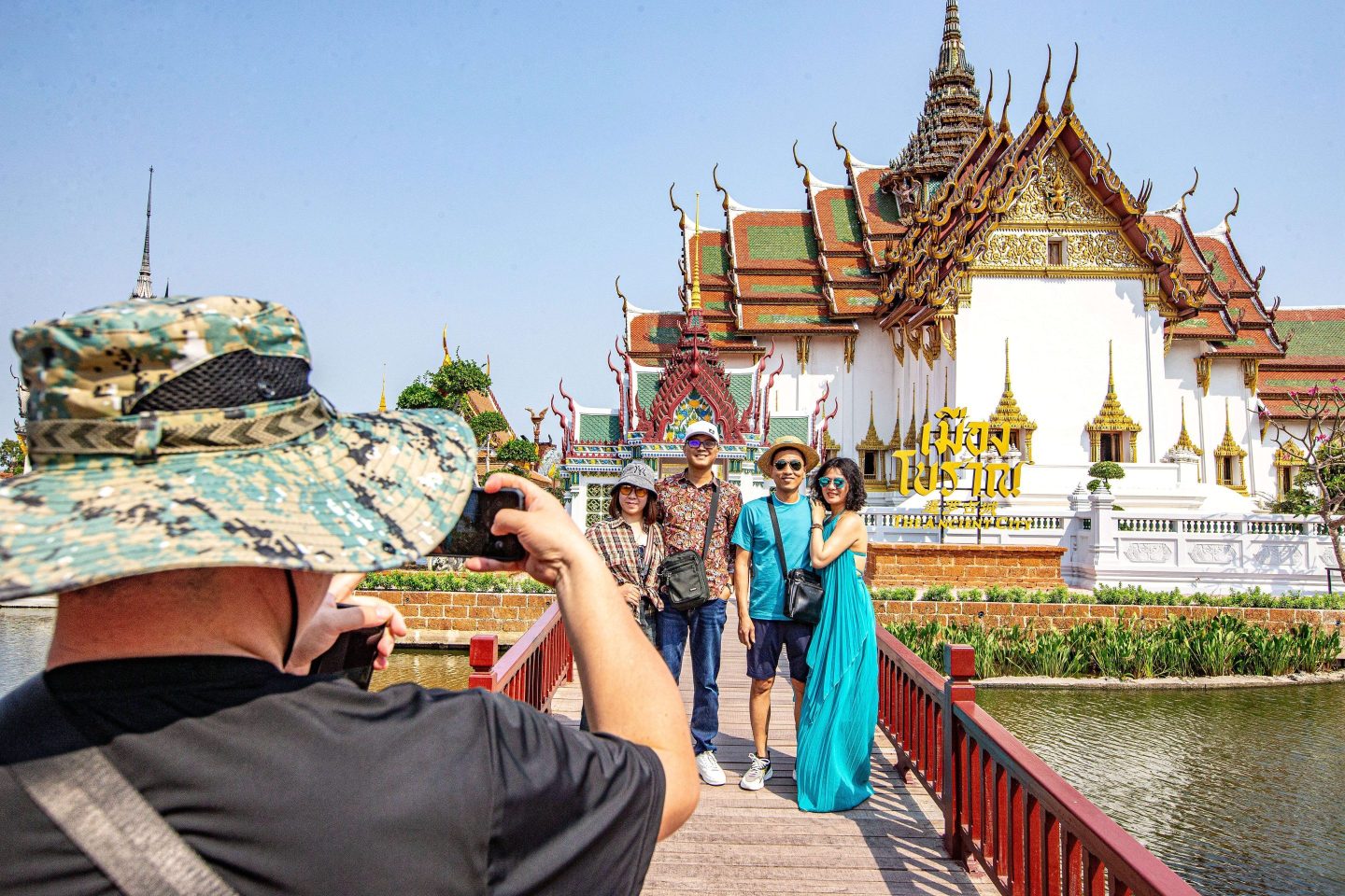 Chinese tourists visit Ancient Siam in Samut Prakan earlier this year. Thailand welcomed far fewer visitors from China last year than pre-COVID 2019.