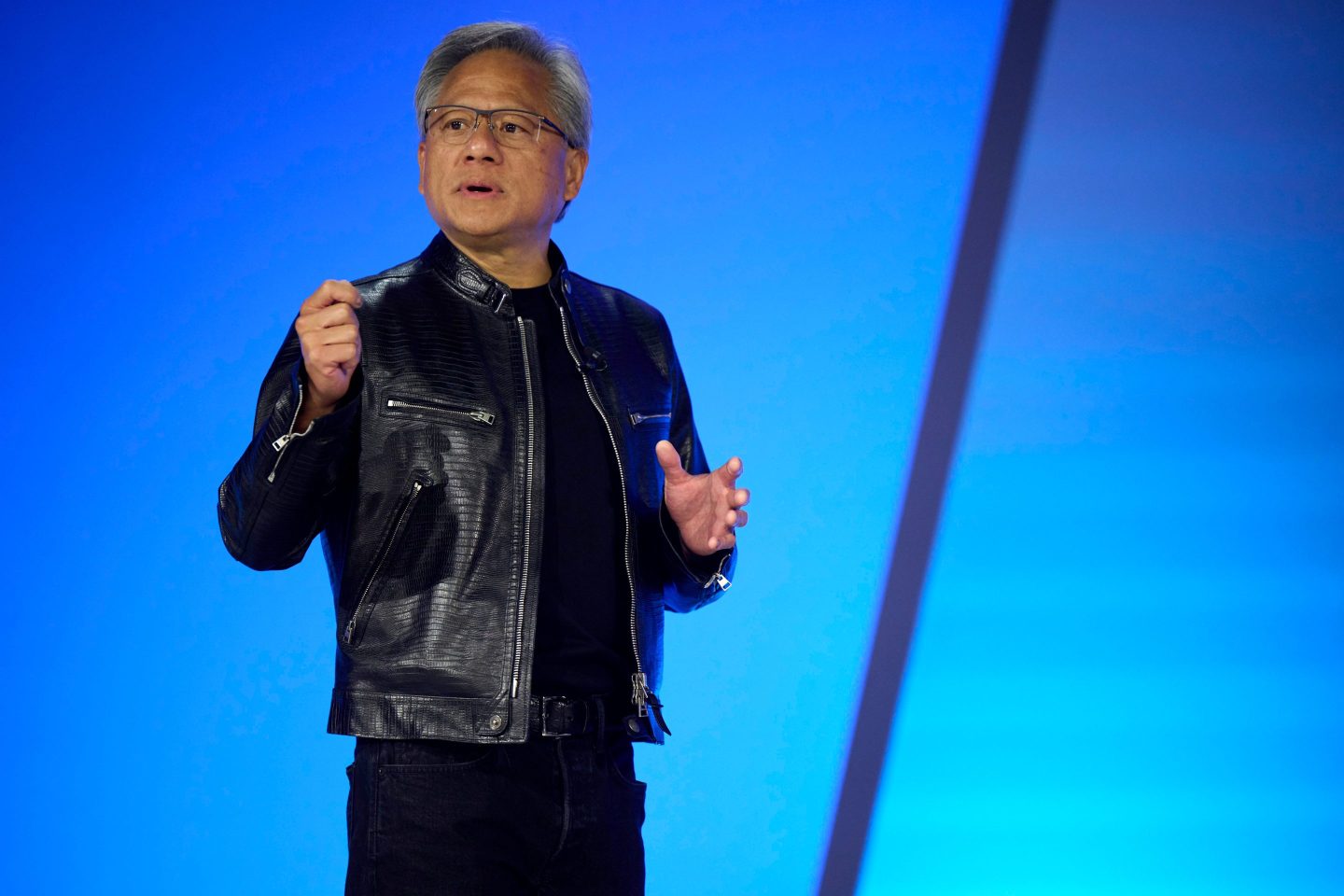 Nvidia CEO Jensen Huang speaking