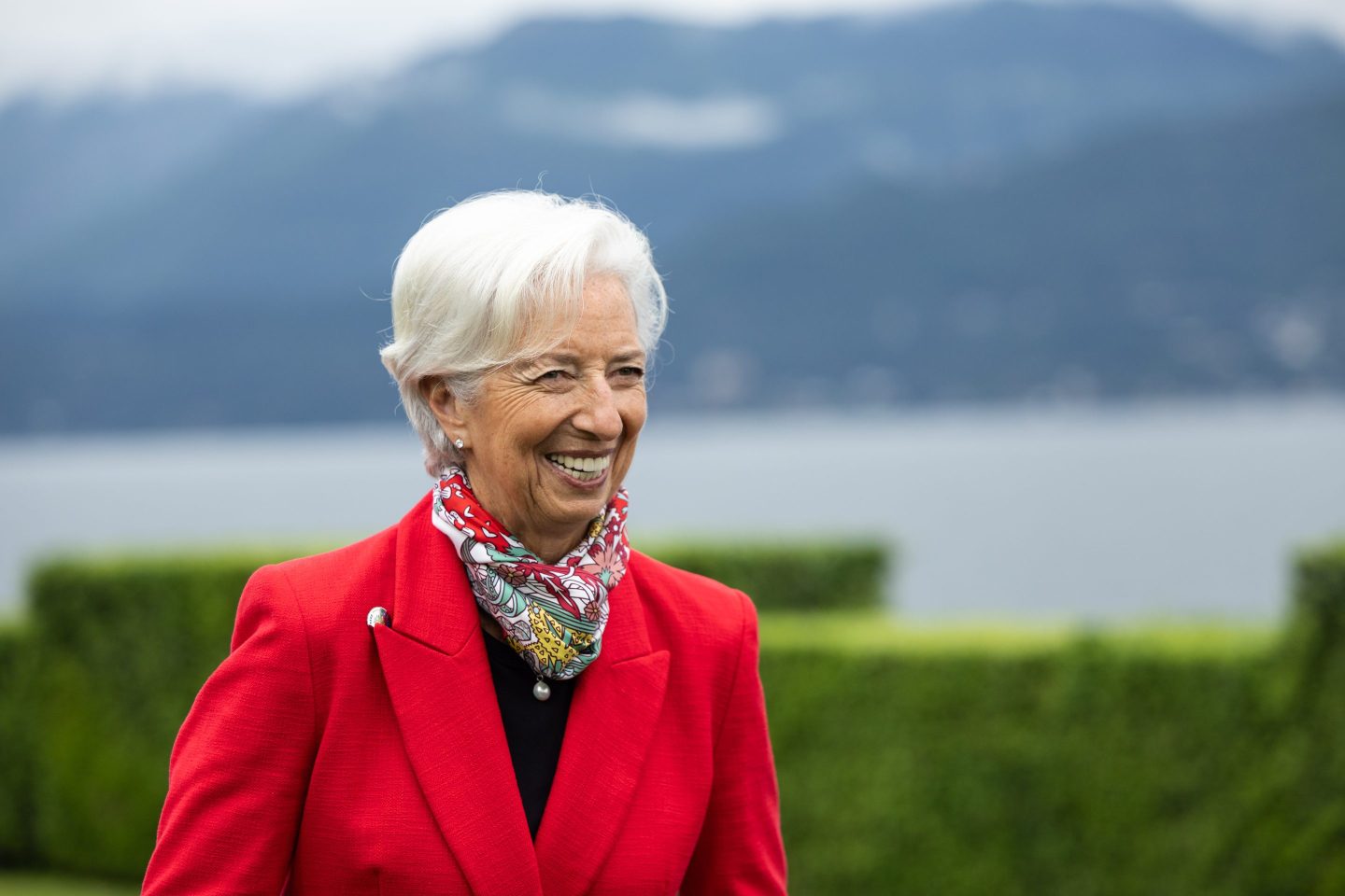 Christine Lagarde smiles