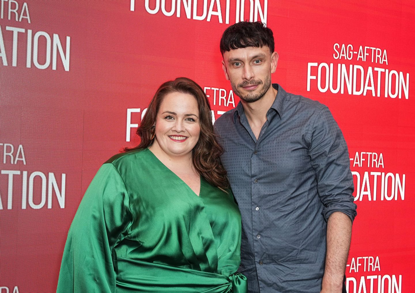 Jessica Gunning and Richard Gadd attend SAG-AFTRA Foundation Conversations "Baby Reindeer" at SAG-AFTRA Foundation Robin Williams Center
