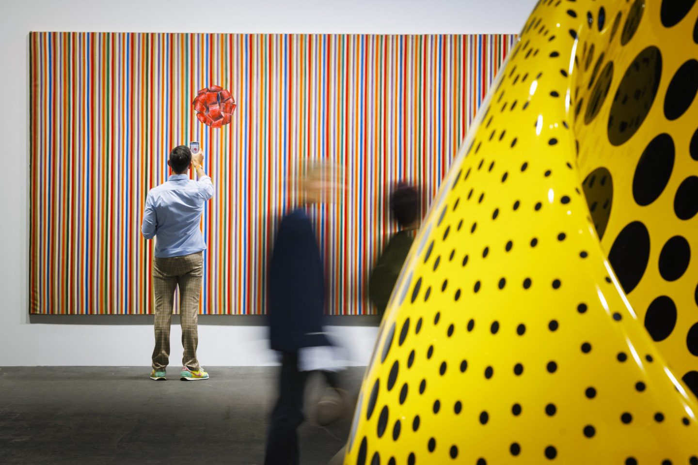 "Infatuation" 1986-1987, by Ross Bleckner displayed at the Unlimited sector of Art Basel fair.